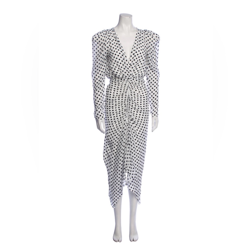 Ronny Kobo polka dot print long dress xs